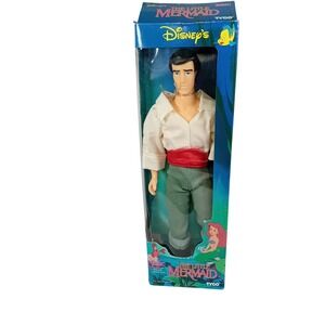 Open Box 1991 Vintage Tyco Disney Little Mermaid Eric Handsome Prince Doll READ